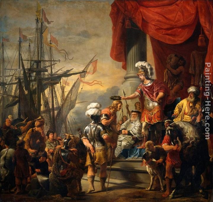 Ferdinand Bol Aeneas at the Court of Latinus